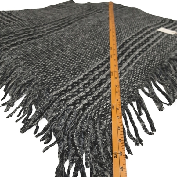 Poncho Sweater With Fringe - Picture 12 of 13